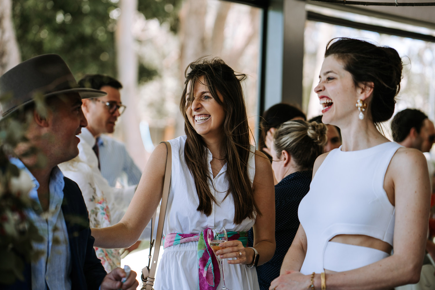 Noosa wedding photography of bride and grooms at Ricky's Restaurant by Noosa photographer