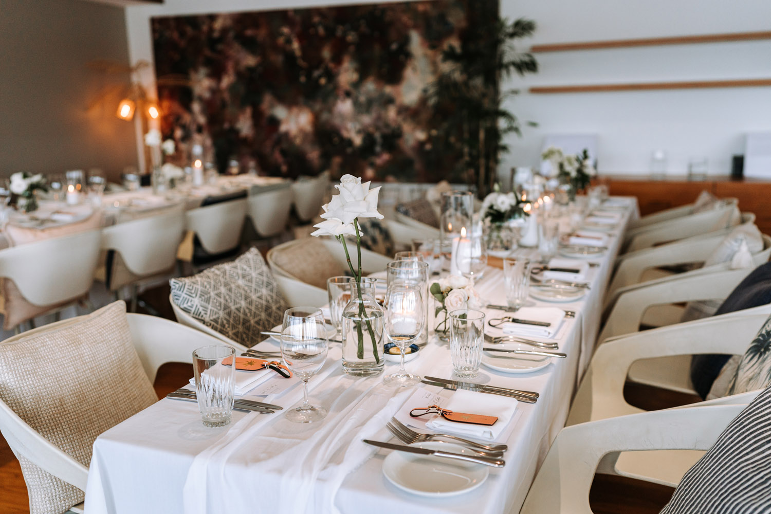 Noosa wedding photography of bride and grooms at Ricky's Restaurant by Noosa photographer