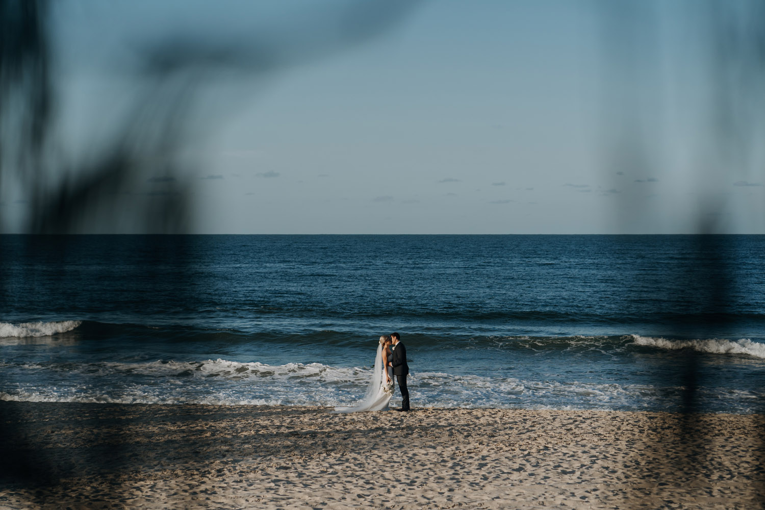 Noosa wedding photography of bride and grooms at Ricky's Restaurant by Noosa photographer