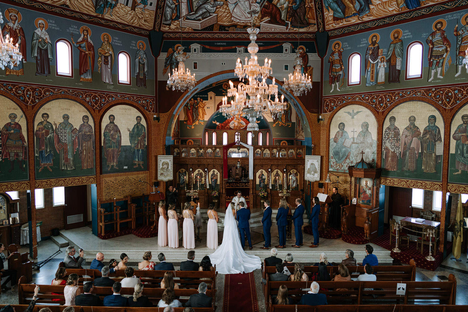Brisbane wedding and Brisbane Greek church with celebrations at Emporium Reception venue
