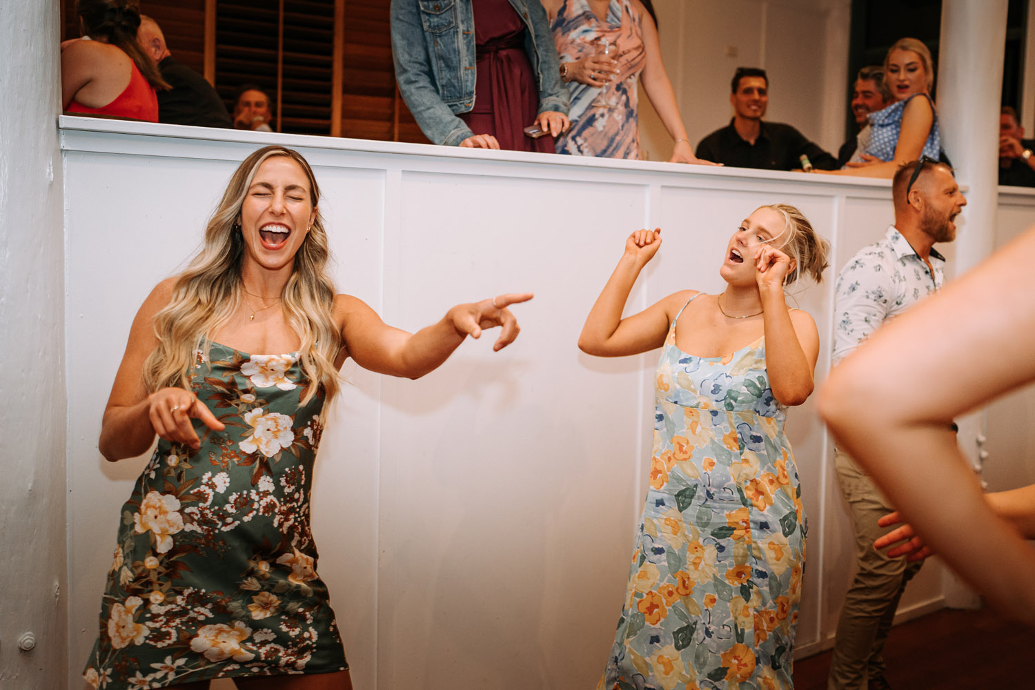 Bec and Cam celebrating their wedding at The Rocks Yandina on the Sunshine Coast